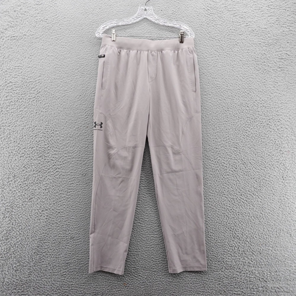 Under Armour Boys Unstoppable Tapered Pants Gray Youth XL NEW